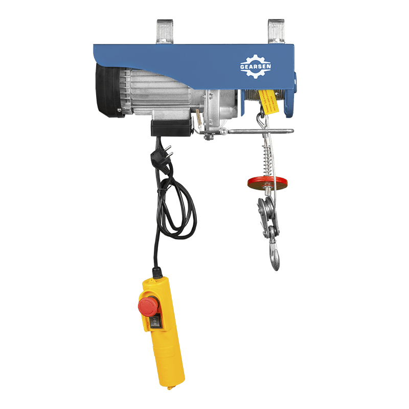 Таль электрическая мини стационарная GEARSEN PA 220В, 500/1000кг, 12/6м - 1